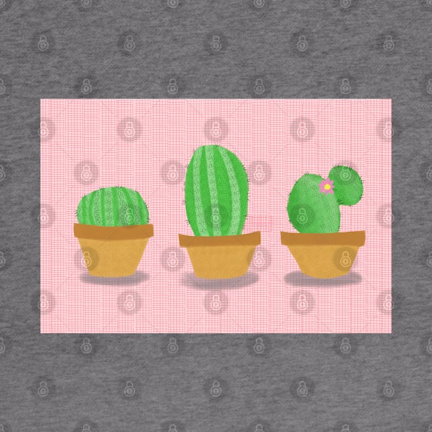 3 little cacti by Charlotsart